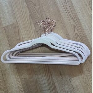 58 lot Velvet Hanger Rose Gold Hook Slim Space Saving Non Slip Clothes Hanger